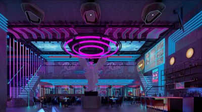 工业风赛博朋克酒吧3D模型下载